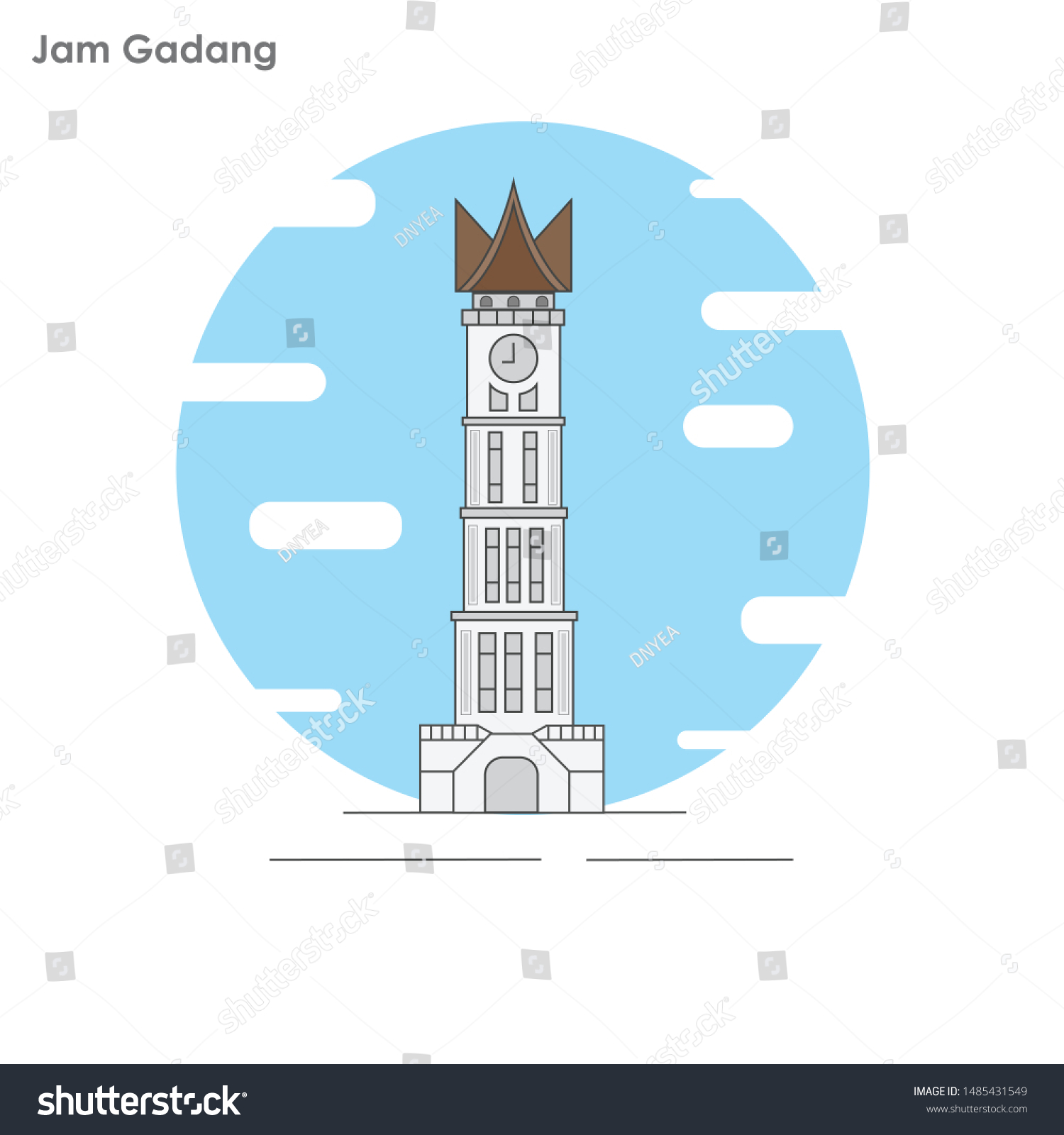 Detail Gambar Animasi Jam Gadang Nomer 8