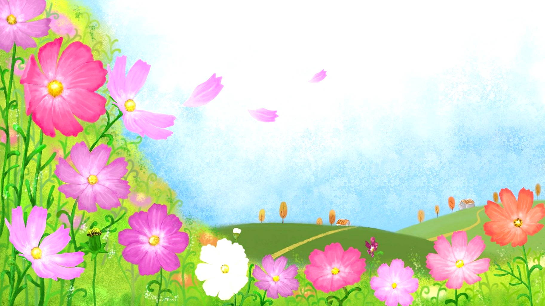 Detail Gambar Animasi Kebun Bunga Nomer 27
