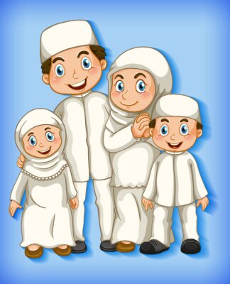 Detail Gambar Animasi Keluarga Islami Yang Bergerak Nomer 48