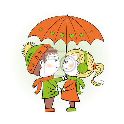 Detail Paar Unterm Regenschirm Nomer 8