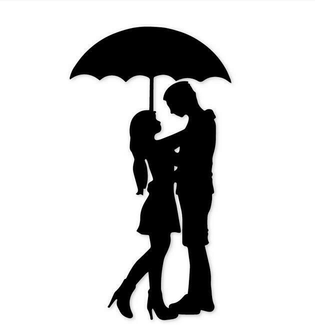 Detail Paar Unterm Regenschirm Nomer 2