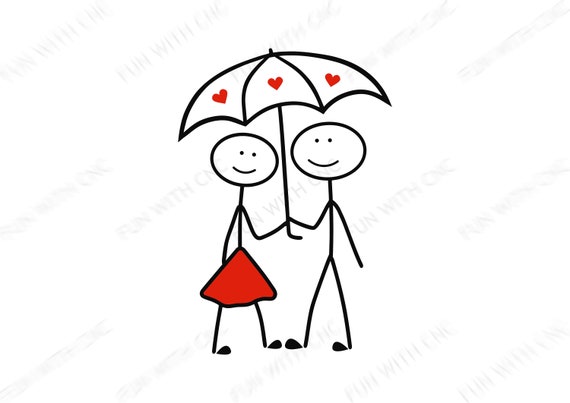Detail Paar Unterm Regenschirm Nomer 3