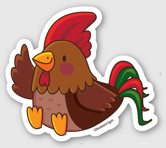 Detail Rooster Stickers Nomer 22