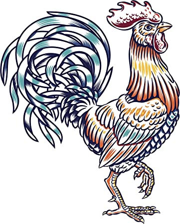 Detail Rooster Stickers Nomer 8