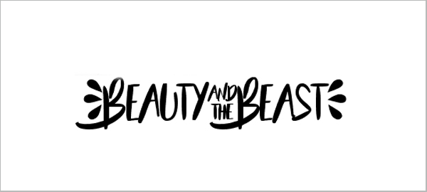 Detail Beauty And The Beast Text Font Nomer 17
