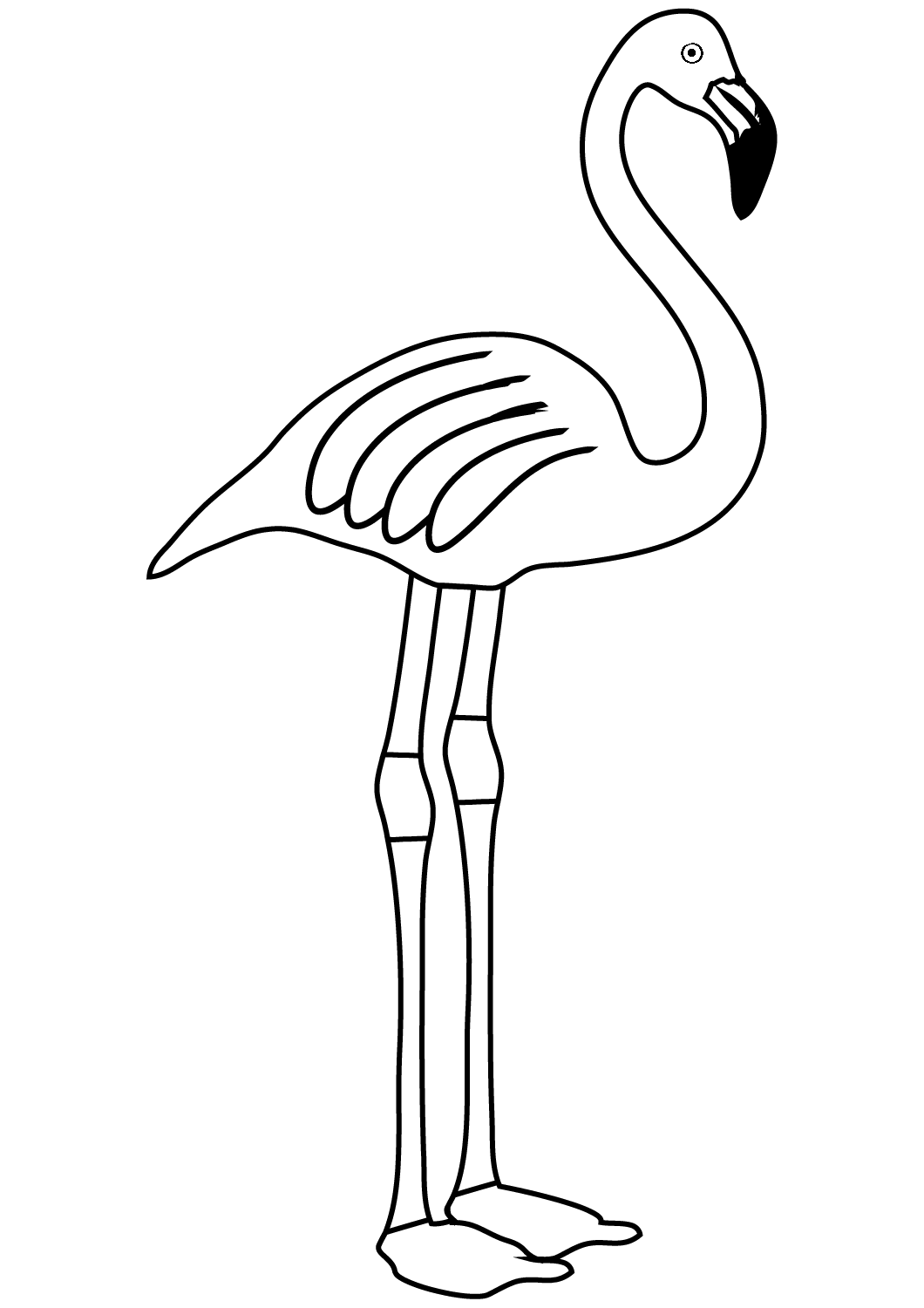 Detail Flamingo Schablone Zum Ausdrucken Kostenlos Nomer 2