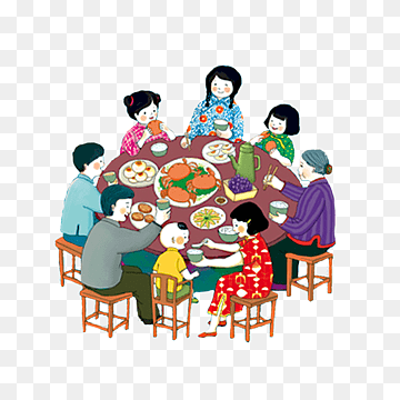 Detail Gambar Animasi Makan Bersama Keluarga Nomer 44