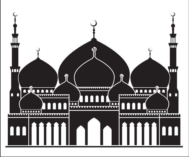 Detail Gambar Animasi Masjid Hitam Putih Nomer 7