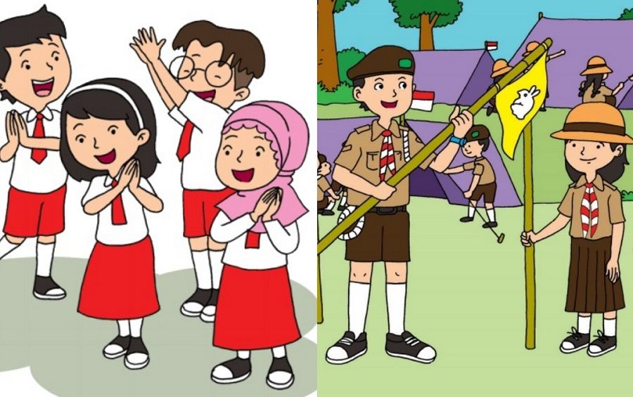 Detail Gambar Animasi Memakai Seragam Sekolah Nomer 4