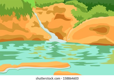 Detail Gambar Animasi Pinggir Sungai Nomer 12