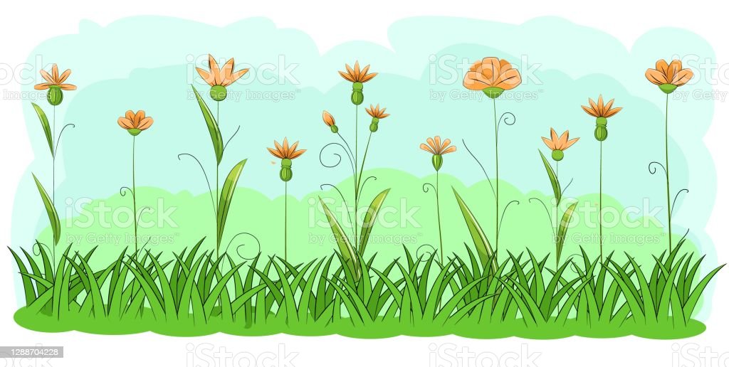 Detail Gambar Animasi Rumput Dan Bunga Nomer 50
