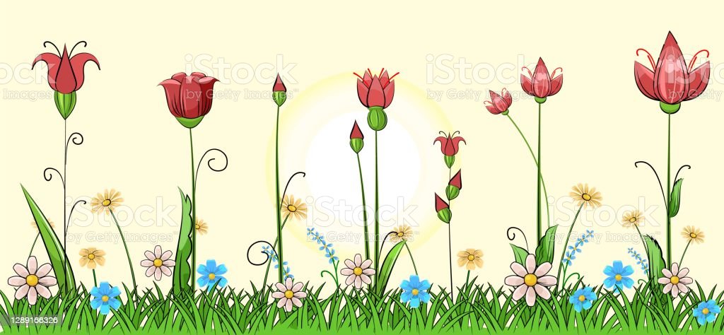 Detail Gambar Animasi Rumput Dan Bunga Nomer 51