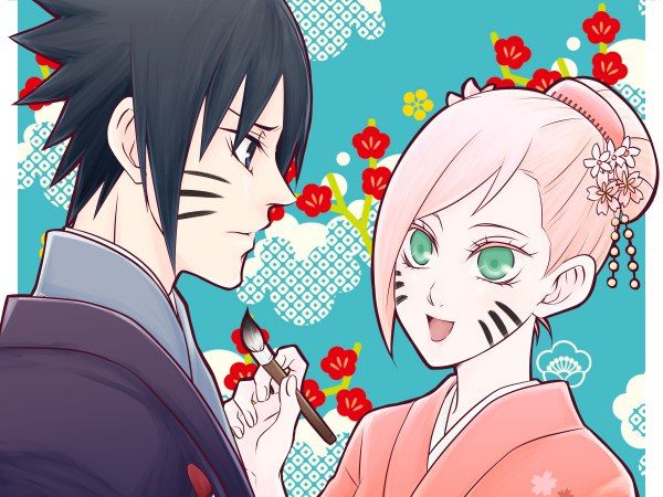 Detail Gambar Animasi Sasuke Dan Sakura Nomer 7