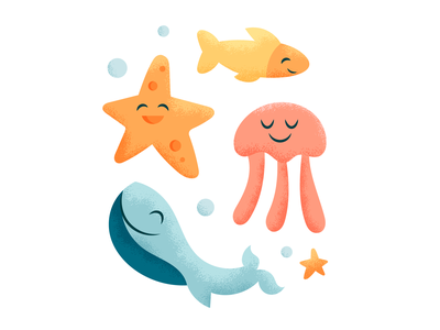 Detail Gambar Animasi Sea Animals Star Fish Nomer 19