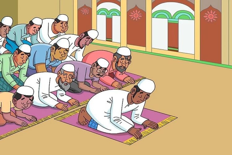 Detail Gambar Animasi Sholat Berjamaah Nomer 23