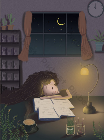 Detail Gambar Animasi Tidur Malam Nomer 38