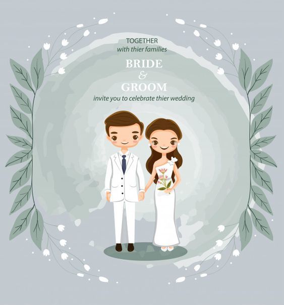 Detail Gambar Animasi Undangan Pernikahan Nomer 20