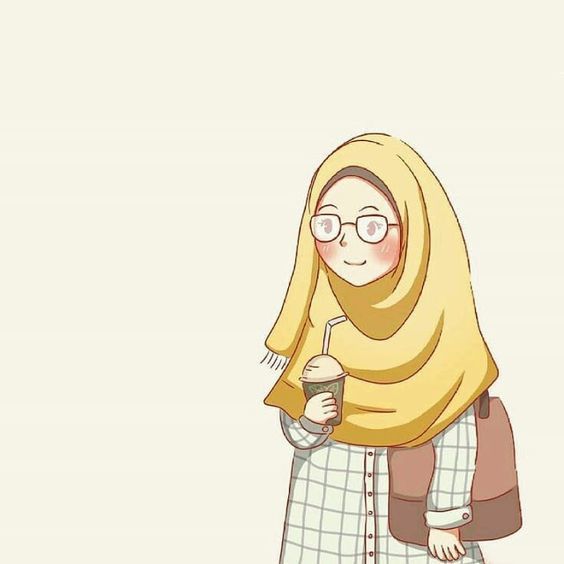 Detail Gambar Animasi Wanita Berhijab Berkacamata Nomer 8