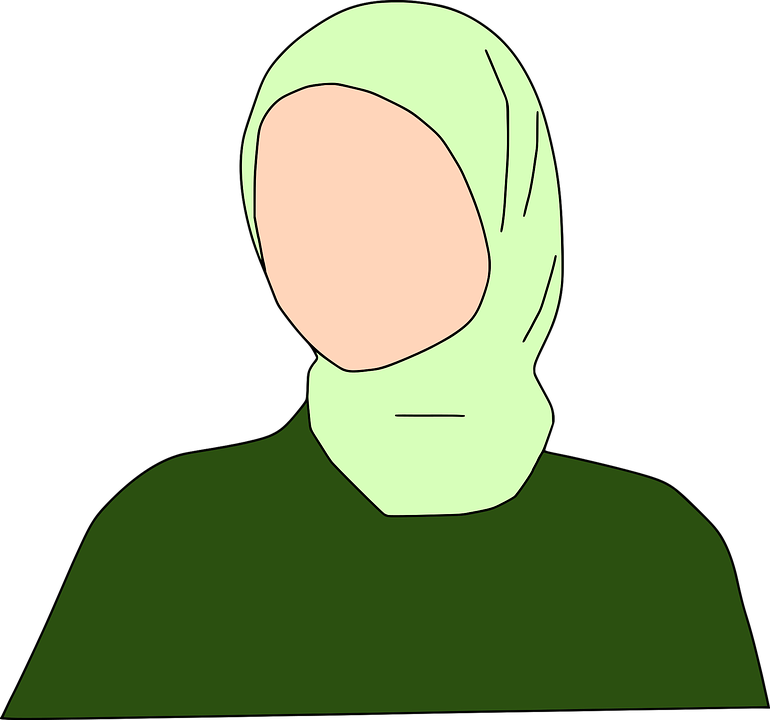 Detail Gambar Animasi Wanita Berhijab Vector Nomer 11