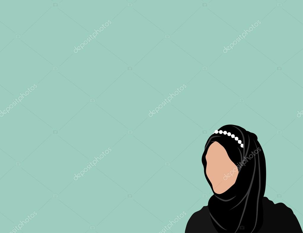 Detail Gambar Animasi Wanita Berhijab Vector Nomer 25