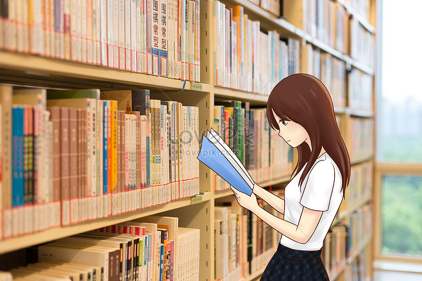 Detail Gambar Animasiorang Membaca Di Perpustakaan Nomer 9