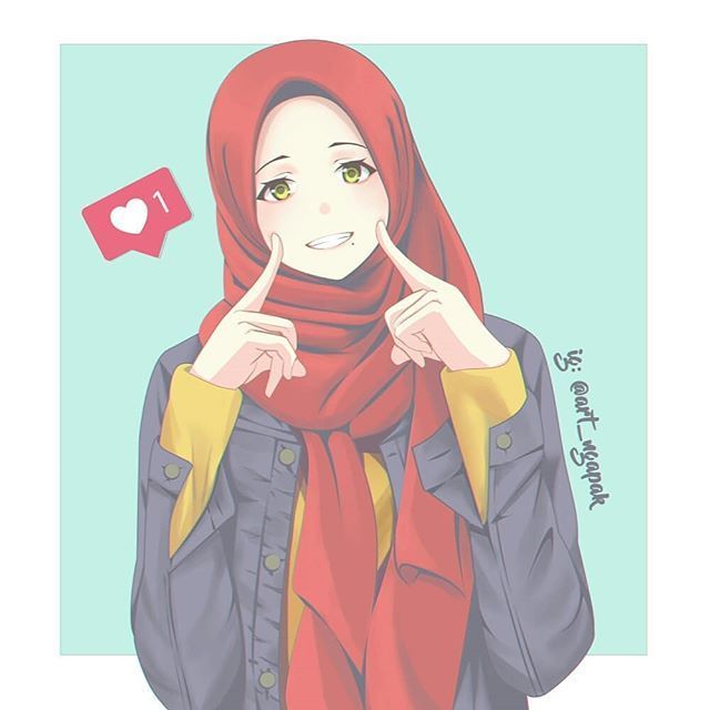 Detail Gambar Anime Berhijab Cantik Nomer 22