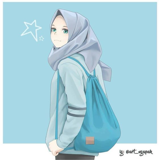 Detail Gambar Anime Cantik Berhijab Nomer 6