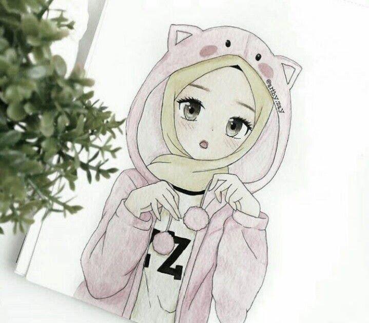 Detail Gambar Anime Cewek2 Cantik Lucu Berhijab Nomer 30