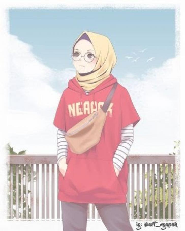 Detail Gambar Anime Cewek2 Cantik Lucu Berhijab Nomer 7