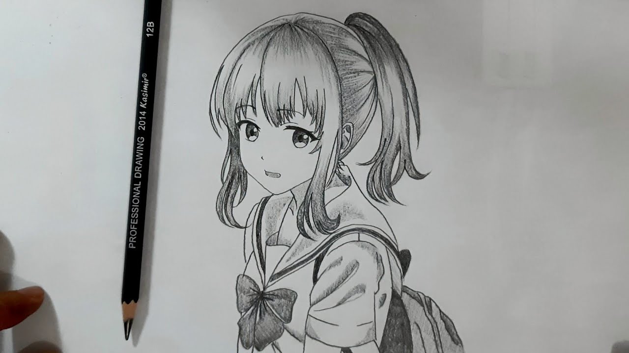 Detail Gambar Anime Dengan Pensil Nomer 18