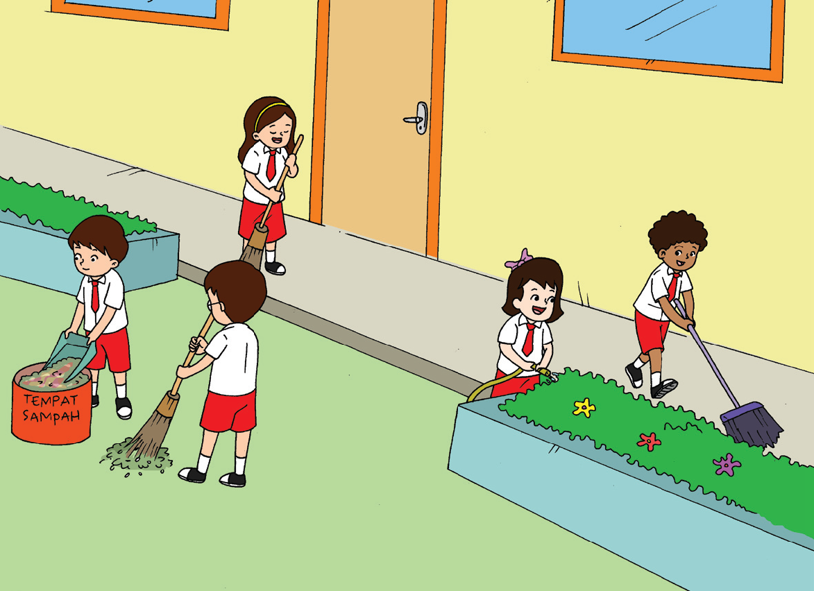 Detail Gambar Anime Gotong Royong Gambar Kartun Gotong Royong Membersihkan Lingkungan Nomer 15