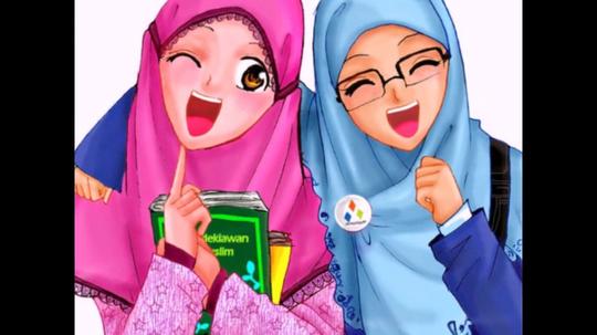 Detail Gambar Anime Hijab Orang Kembar Nomer 16