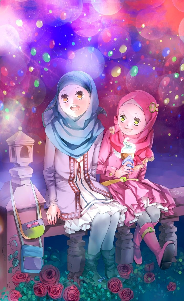 Detail Gambar Anime Hijab Orang Kembar Nomer 48