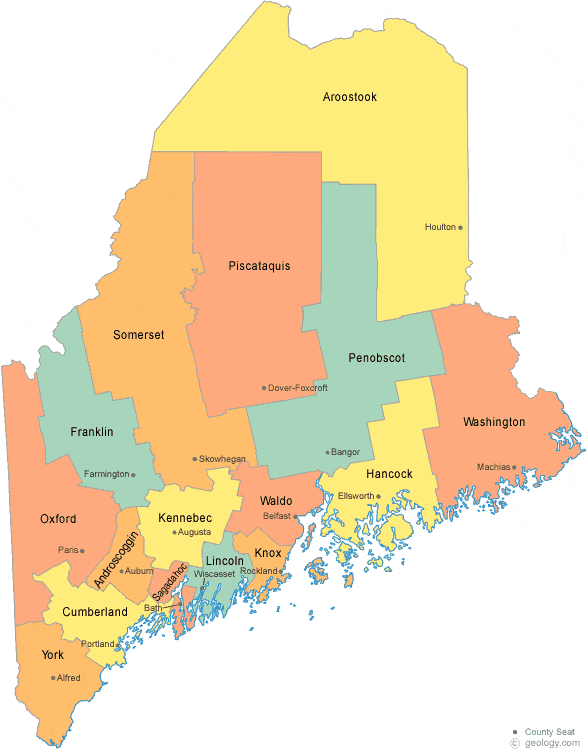 Detail Maine Usa Karte Nomer 8