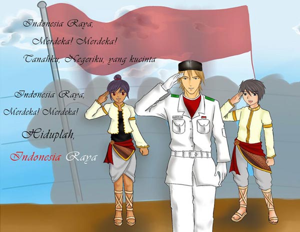 Detail Gambar Anime Memegang Bendera Merah Putih Nomer 24