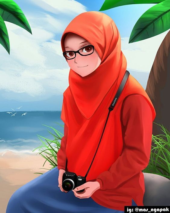 Detail Gambar Anime Muslimah Berkacamata Nomer 13