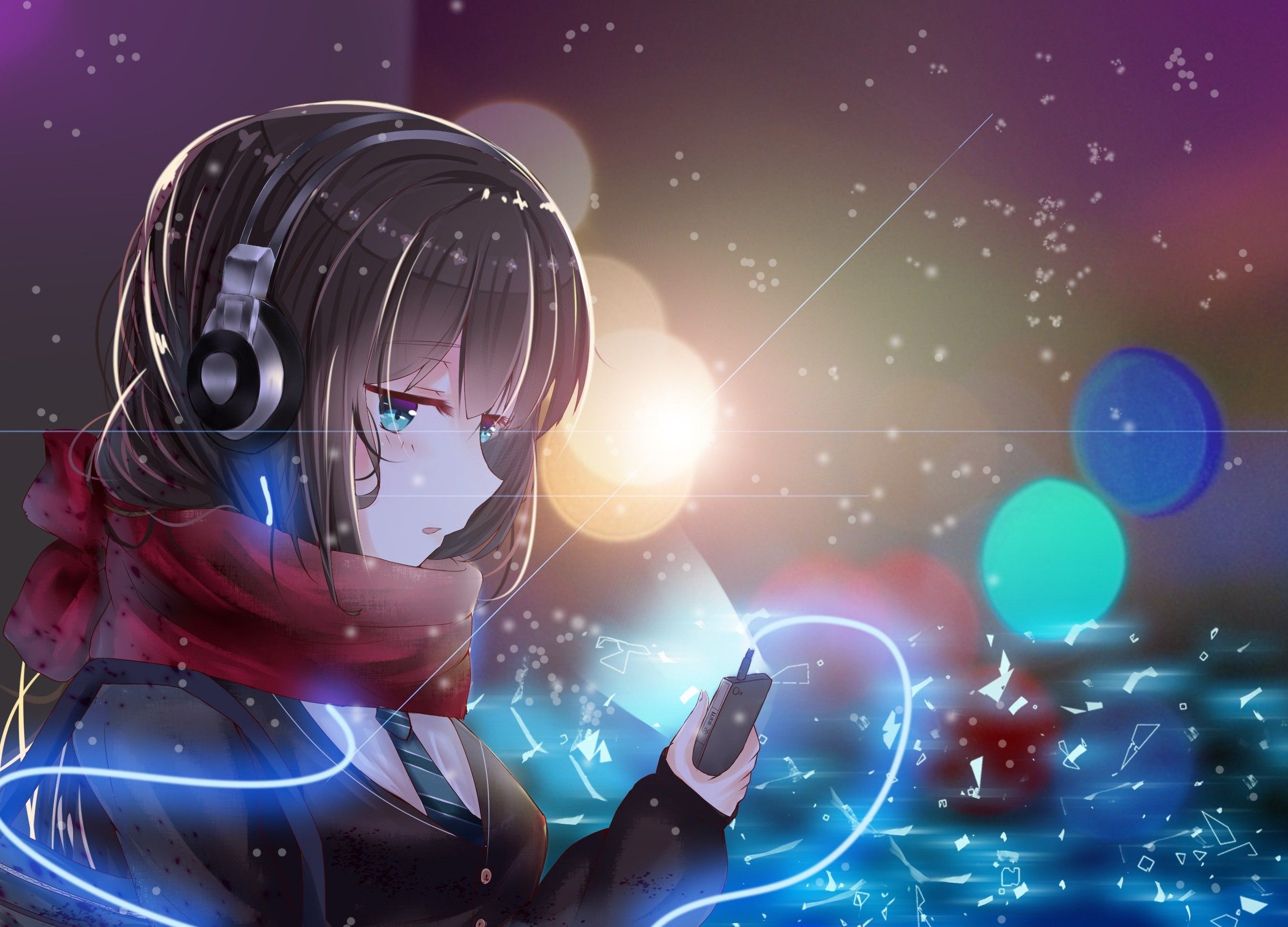 Gambar Anime Pakai Headphone - KibrisPDR