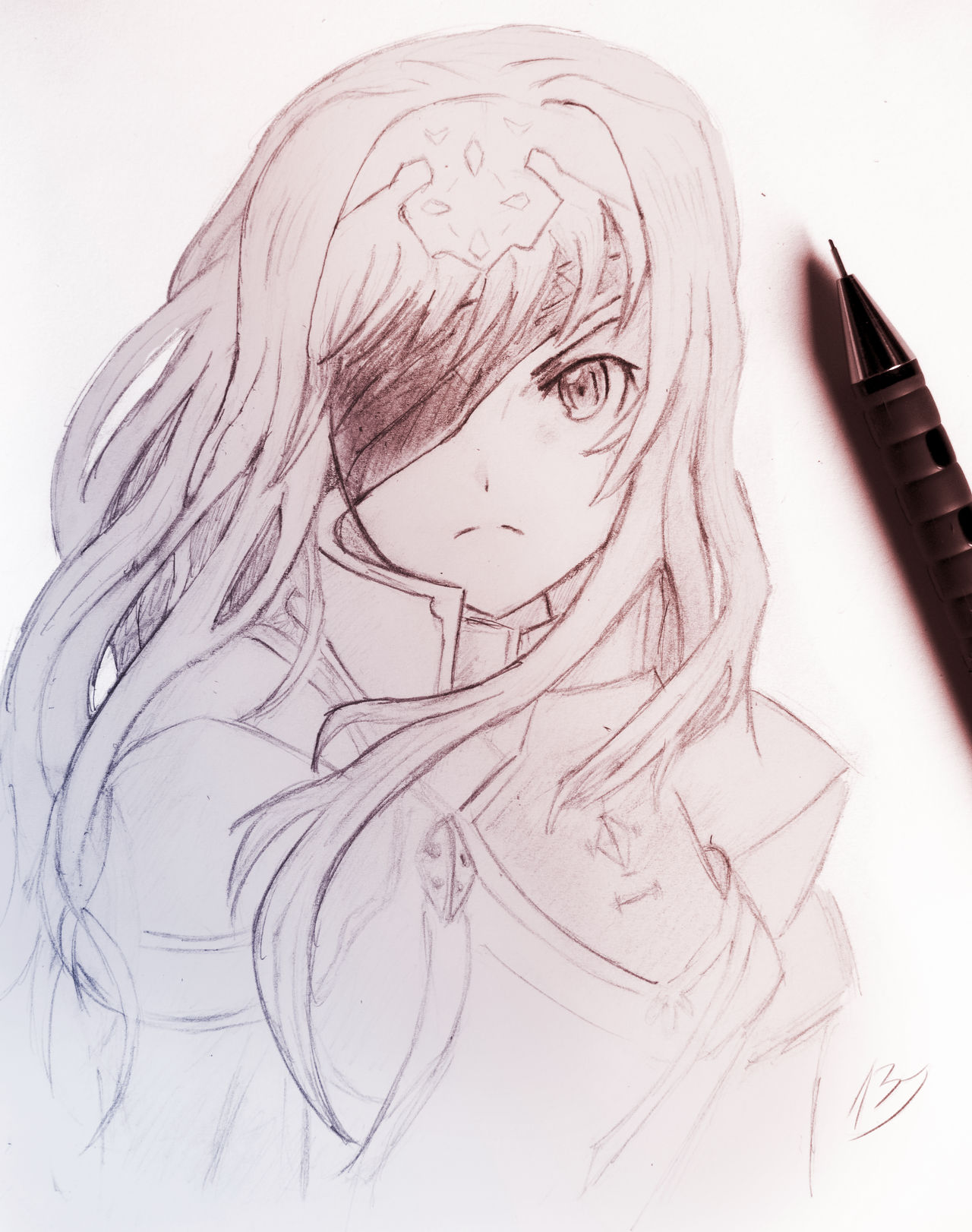 Detail Gambar Anime Sao Dengan Pensil Sketsa Pensil Anime Nomer 17