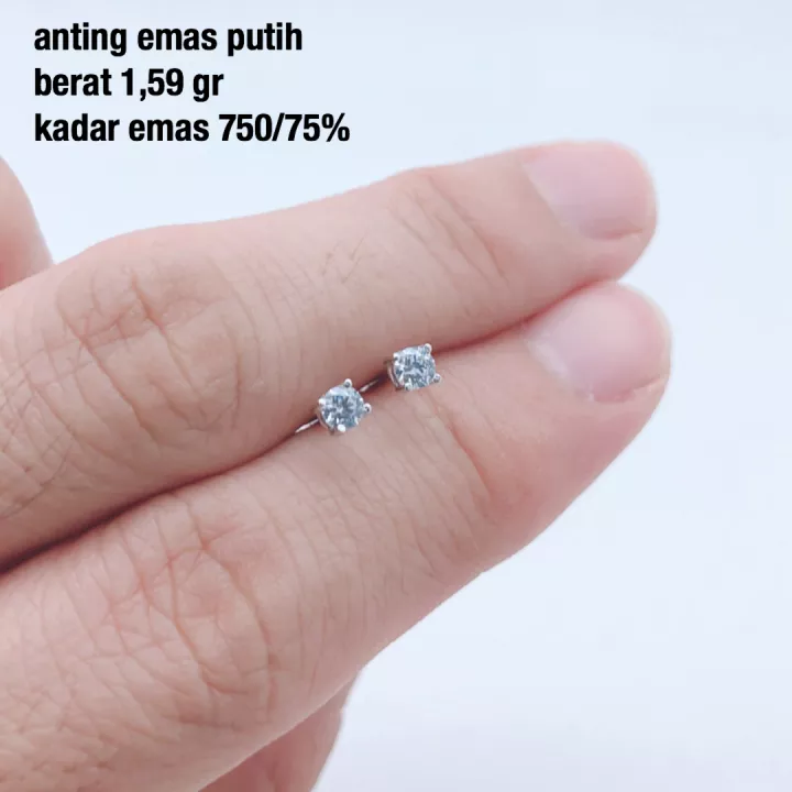 Detail Gambar Anting Emas Putih Nomer 14