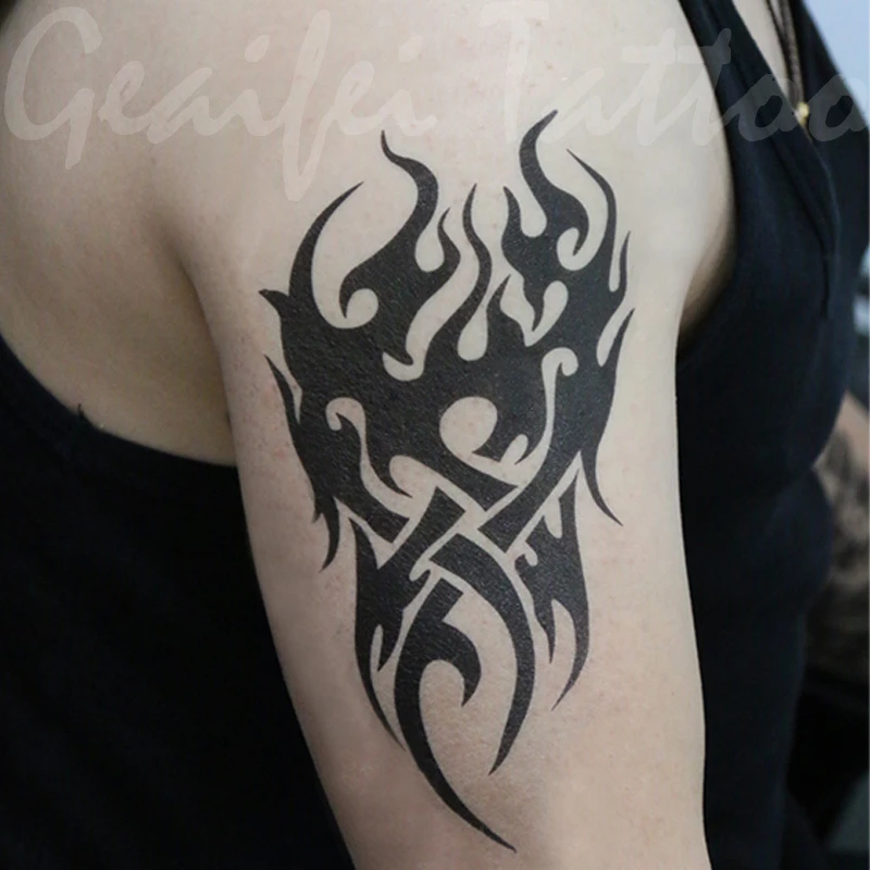 Detail Gambar Api Desain Gambar Tatto Warna Nomer 12