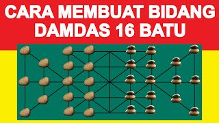 Detail Gambar Arena Permainan Damdas 16 Batu Nomer 22