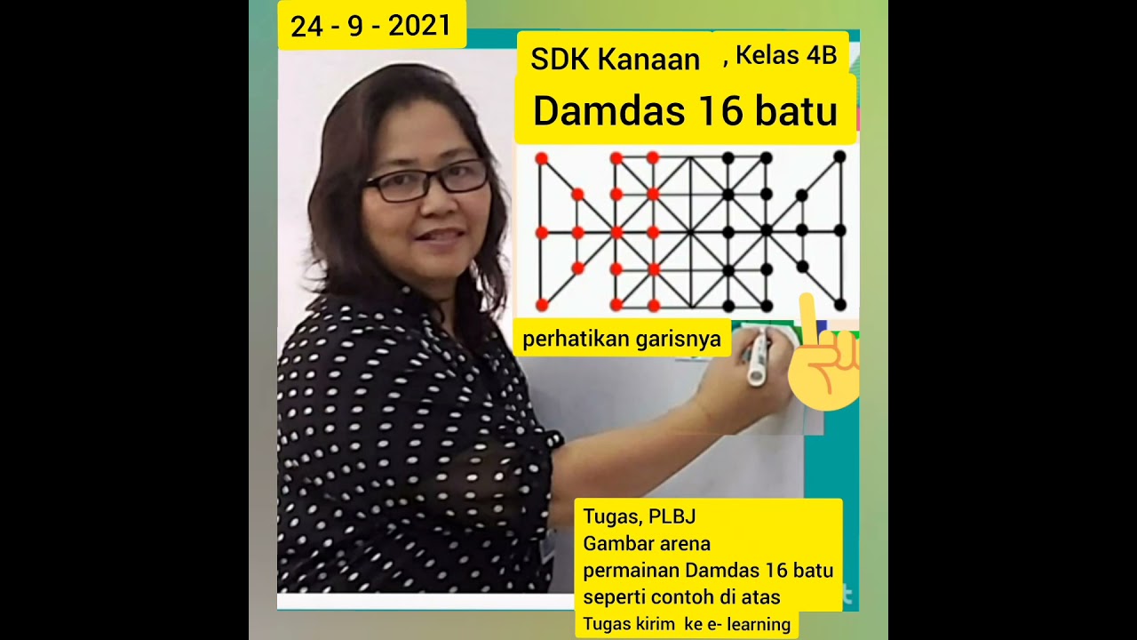 Detail Gambar Arena Permainan Damdas 16 Batu Nomer 50