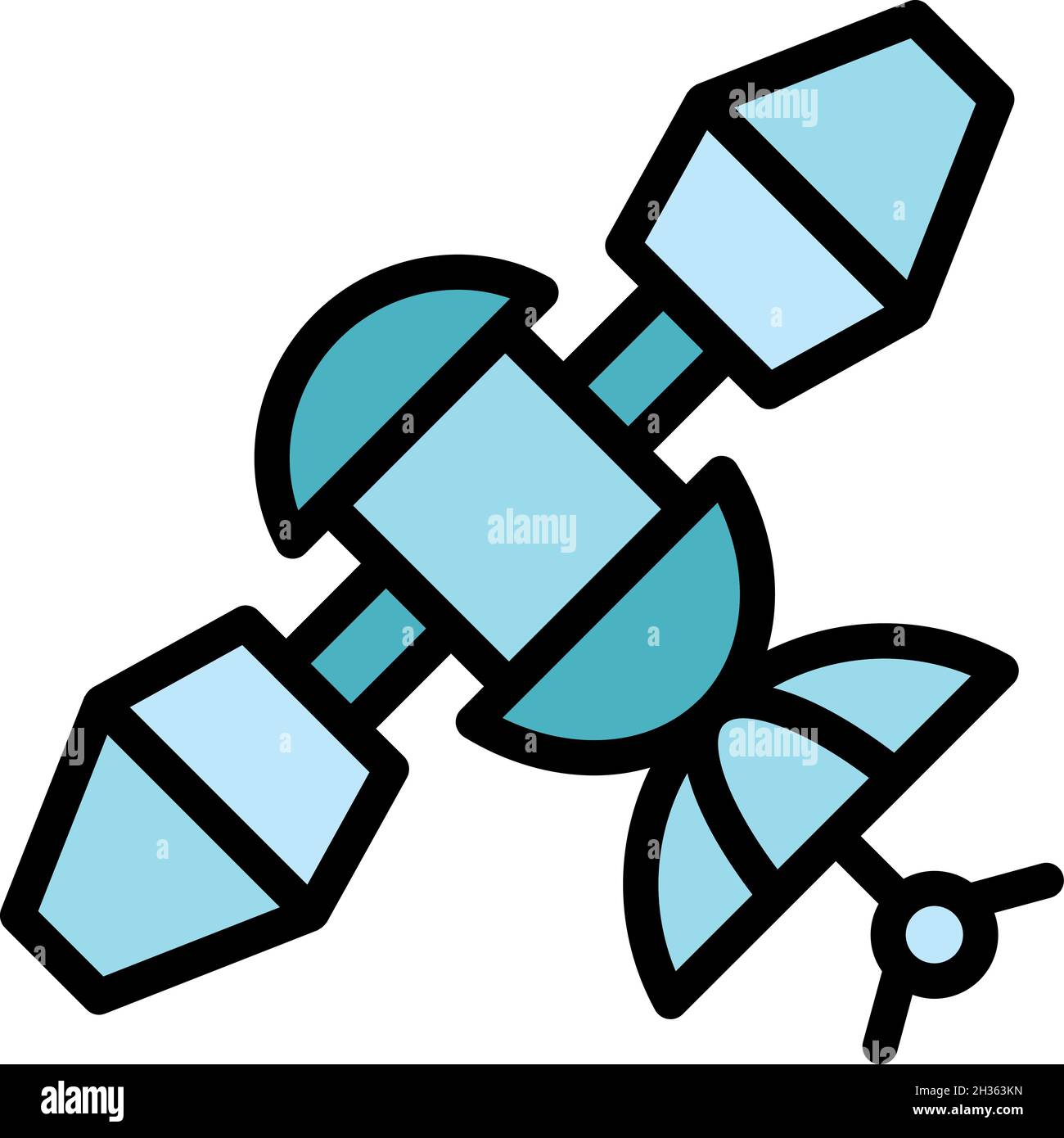 Detail Satellite Vector Nomer 10