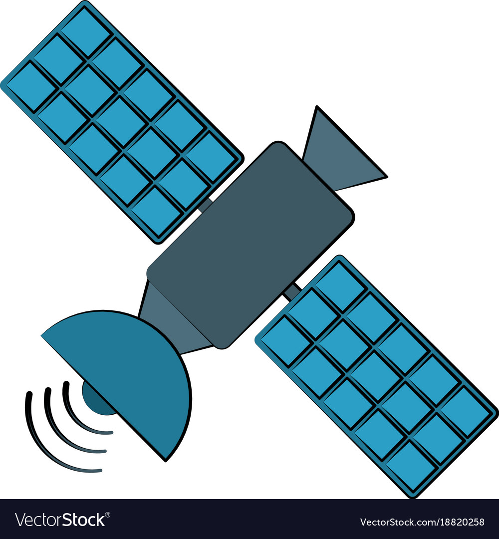 Detail Satellite Vector Nomer 4