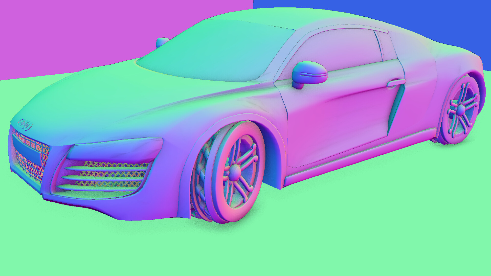 Detail Blender Car Render Nomer 5