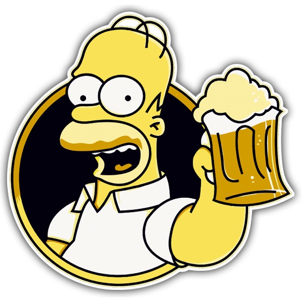 Football And Beer Simpsons - KibrisPDR