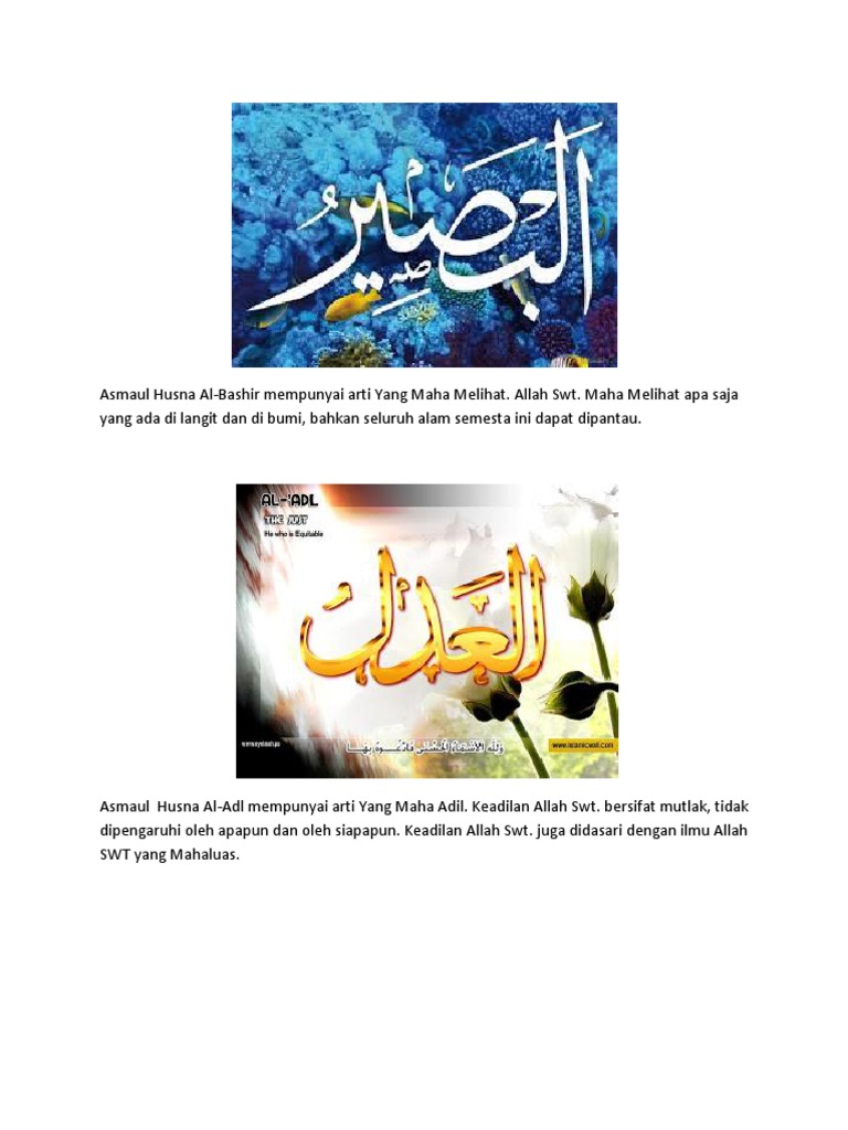 Detail Gambar Asmaul Husna Al Bashir Nomer 40