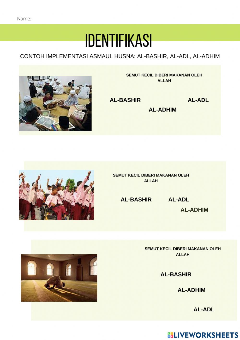 Detail Gambar Asmaul Husna Al Bashir Nomer 46