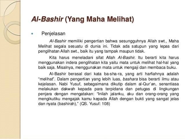 Detail Gambar Asmaul Husna Al Bashir Nomer 53