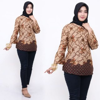 Detail Gambar Atasan Batik Kerja Wanita Nomer 34